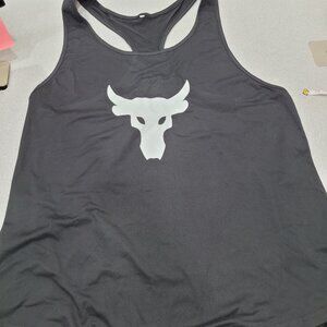 (4 For $20) Men's extra Large muscle shirt Black with white bull
